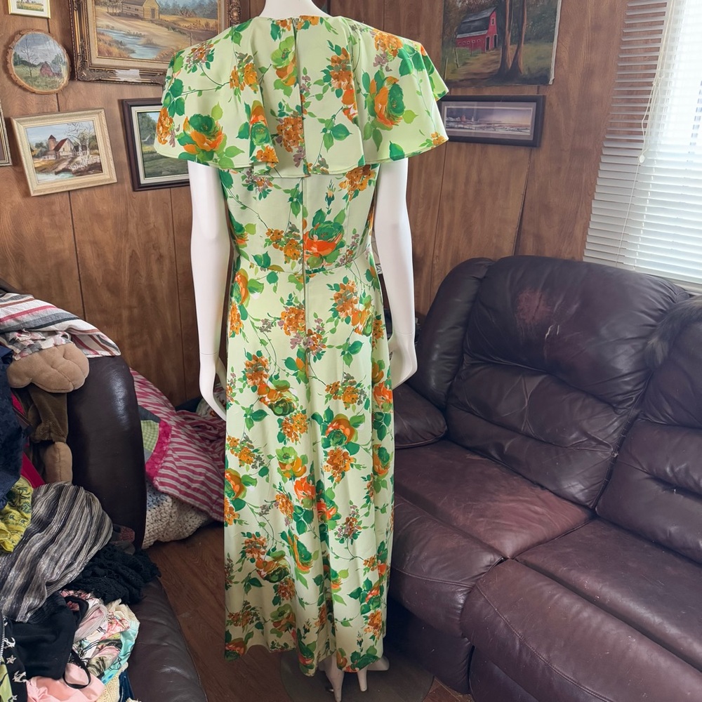 Handmade Vintage Boho Cottagecore Floral Dress - Picture 4 of 4